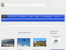 Tablet Screenshot of hotelgrandholiday.com